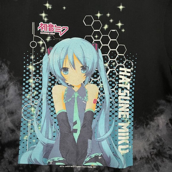 Hatsune Miku Anime Graphic Tie-dye T-shirt size Medium - Picture 4 of 4